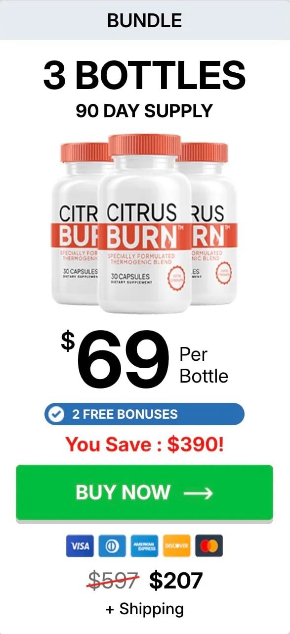 CitrusBurn price 3 bottle
